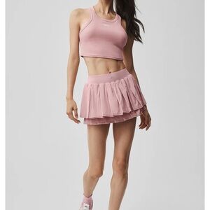NEW COLOR vintage pink double or nothing tennis skirt Alo yoga